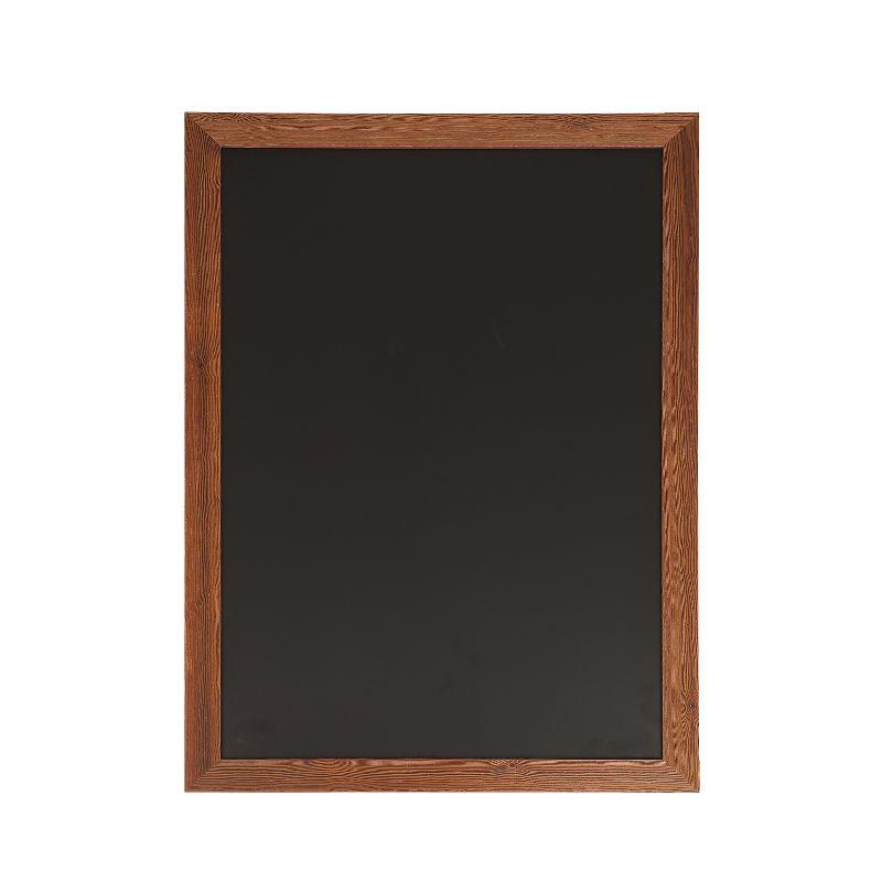 Torched Brown 32" x 46" Magnetic Wall Chalkboard with Pine Frame