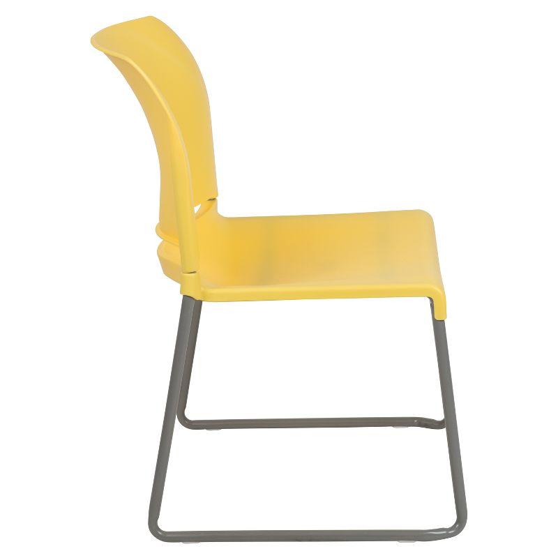 Flash Furniture HERCULES Series 880 lb. Capacity Full Back Contoured Stack Chair with Powder Coated Sled Base