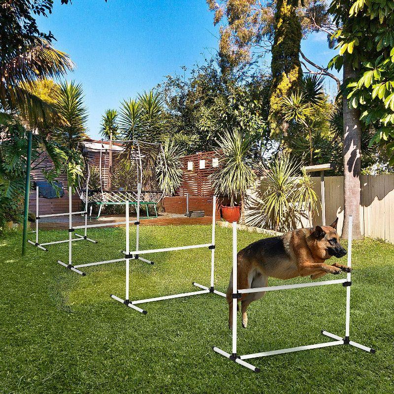 Dog Training Agility Gear Adjustable Jump Bar Pet Exercise Set