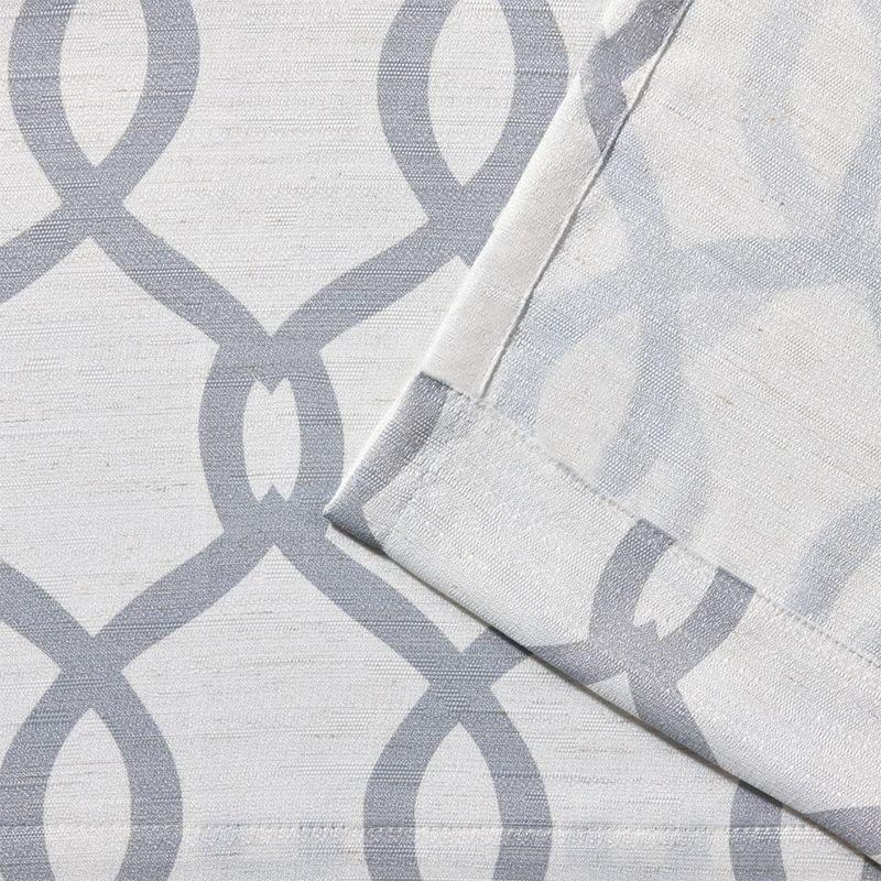 Dove Grey Light Filtering Linen Blend Grommet Curtains