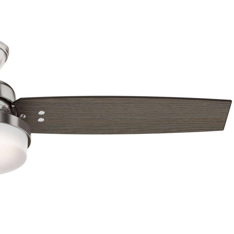 52" Sentinel Ceiling Fan with Remote Nickel: WhisperWind Motor, Reversible - Hunter Fan