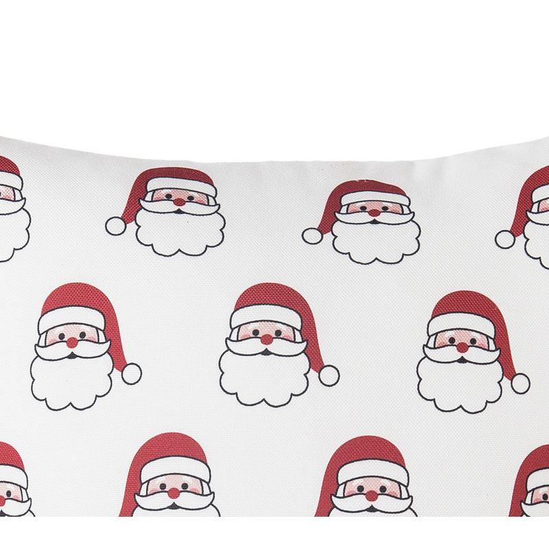 Santa Season Square Christmas Pillow with Polyester Cover