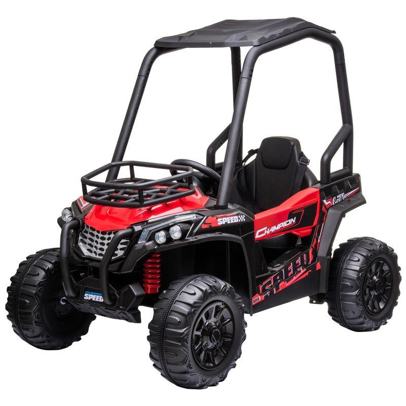 Red 12V Kids Electric Ride-On UTV with MP3 and Remote Control