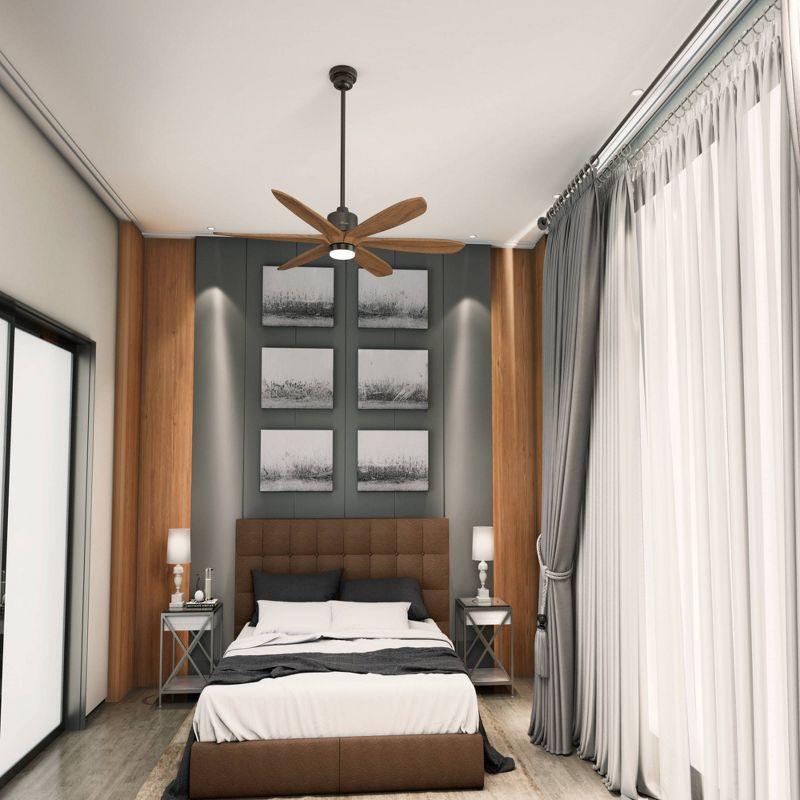 58" Rhinebeck Ceiling Fan with Remote (Includes LED Light Bulb) - Hunter Fan