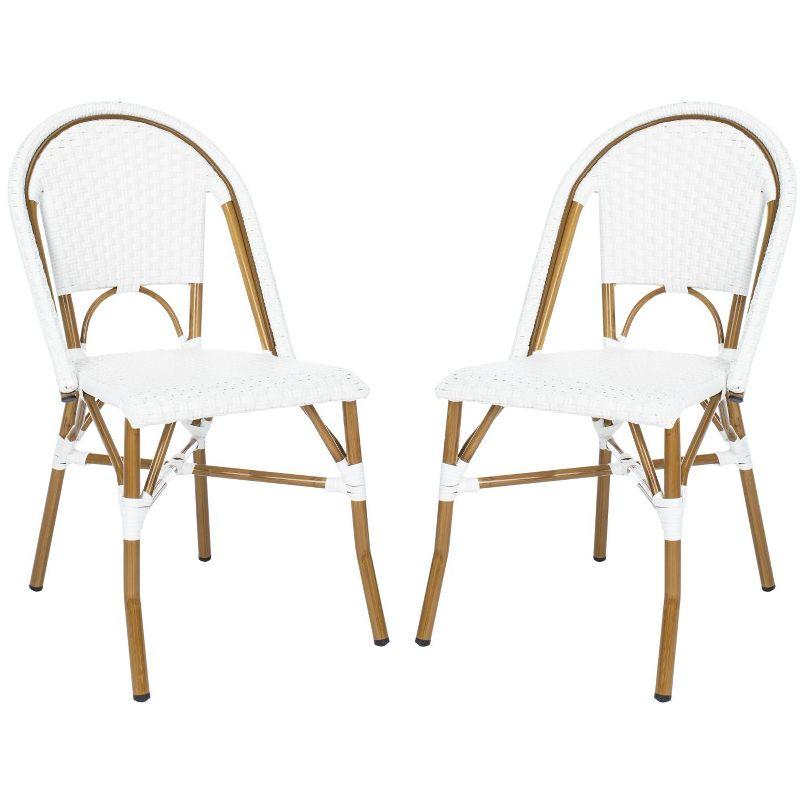 Salcha Side Chair (Set Of 2) - Indoor/Outdoor - FOX5210 - White - Safavieh