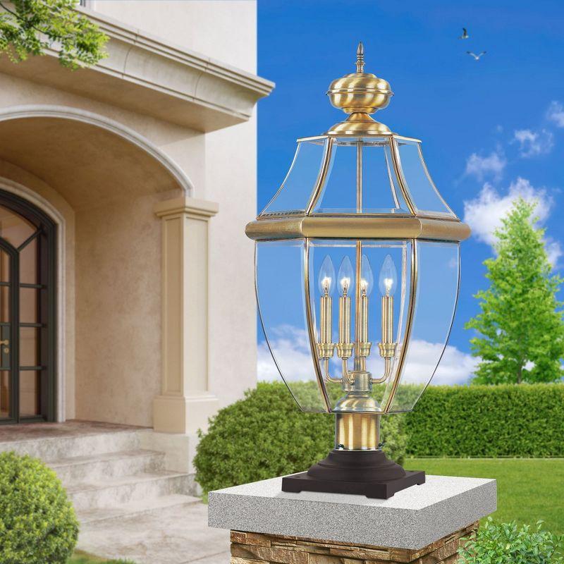 Livex Lighting Monterey 4 - Light Lantern in  Antique Brass