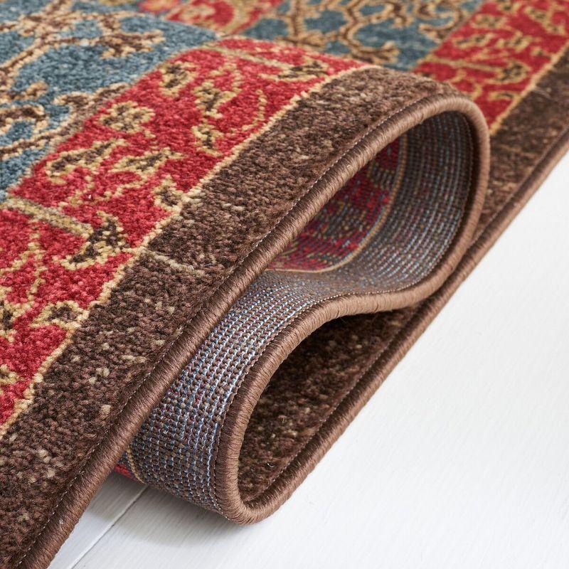 Mahal MAH620 Power Loomed Indoor Area Rug - Navy/Red - 5'1"x5'1" - Safavieh.