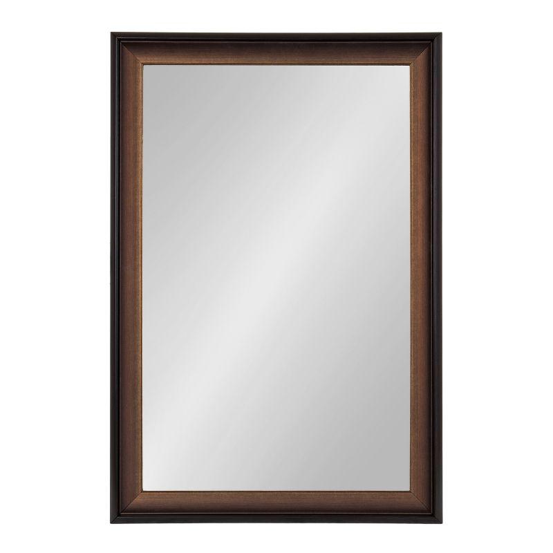 Gotley 24x36 Bronze Rectangular Wall Mirror with Scooped Frame