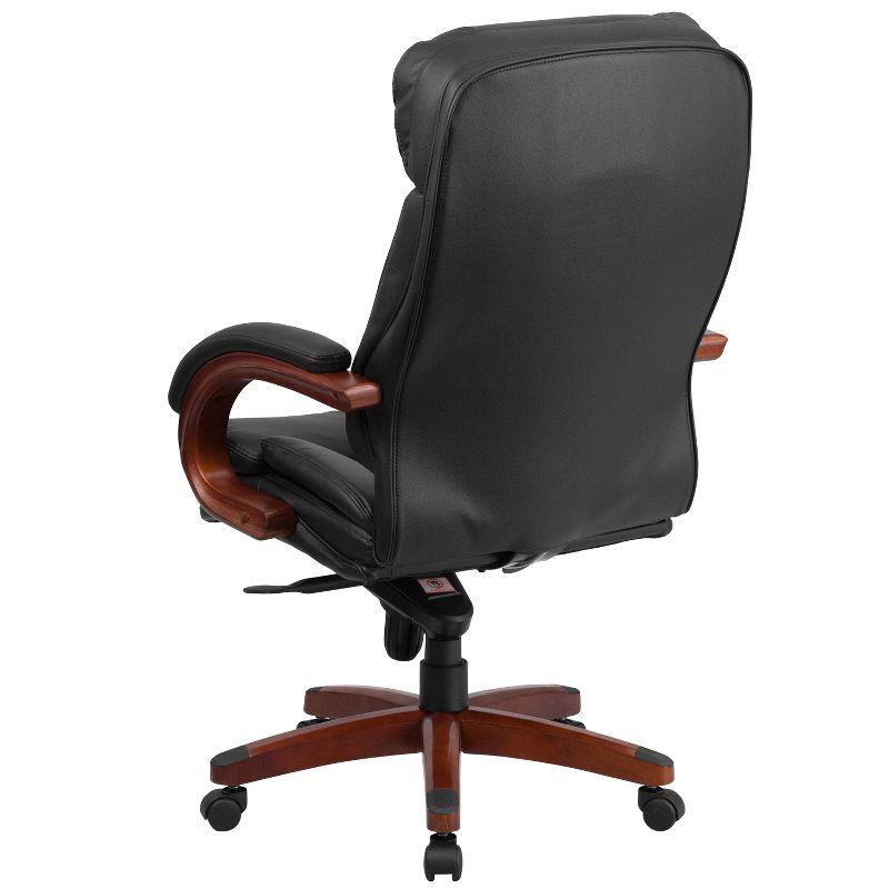 Flash Furniture High Back LeatherSoft Executive Swivel Ergonomic Office Chair with Synchro-Tilt Mechanism