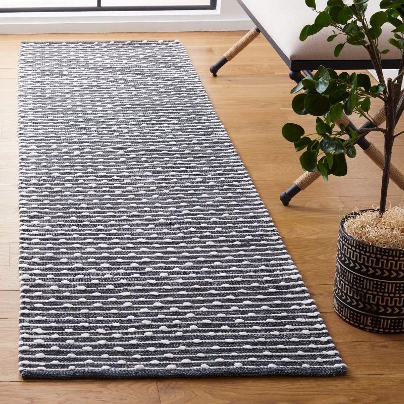 Coastal Montauk 27" Handwoven Gray Cotton-Viscose Blend Area Rug