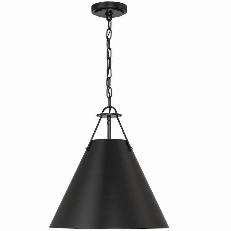 Crystorama Lighting Xavier 3 - Light Pendant in  Matte Black