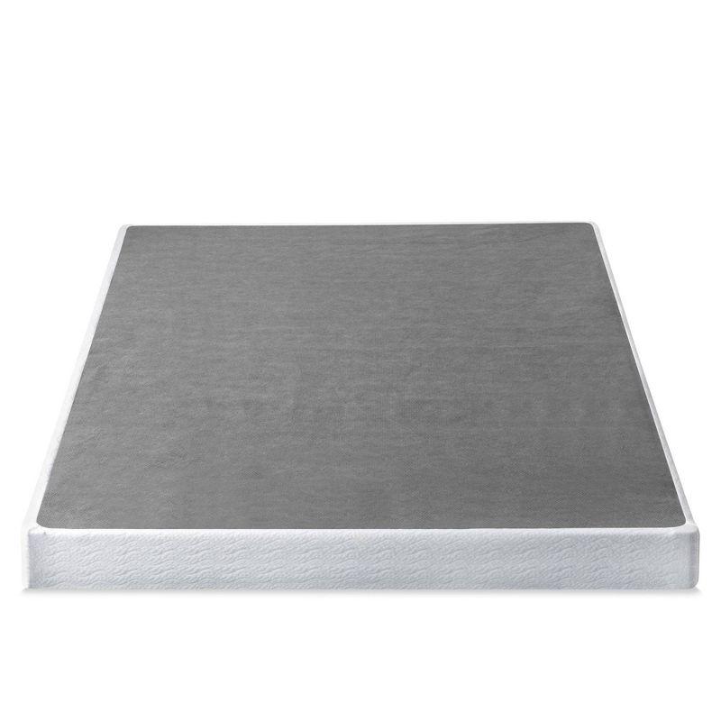 Twin 5" Metal Smart BoxSpring Mattress Base with Quick Assembly Gray - Zinus