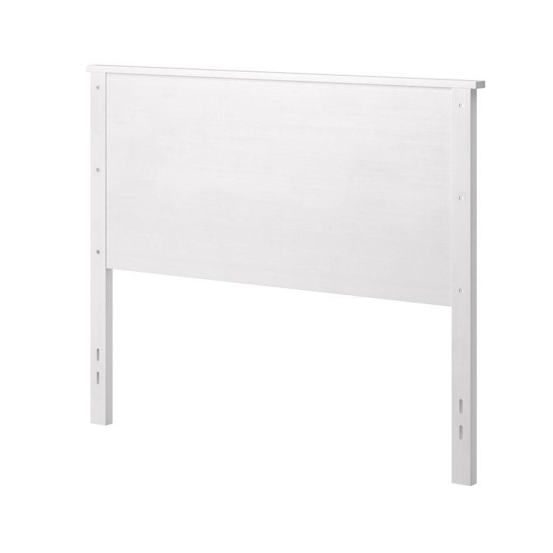 Glenwillow Home Farmhouse Style Wood Panel Headboard in Gloss White, Full Size