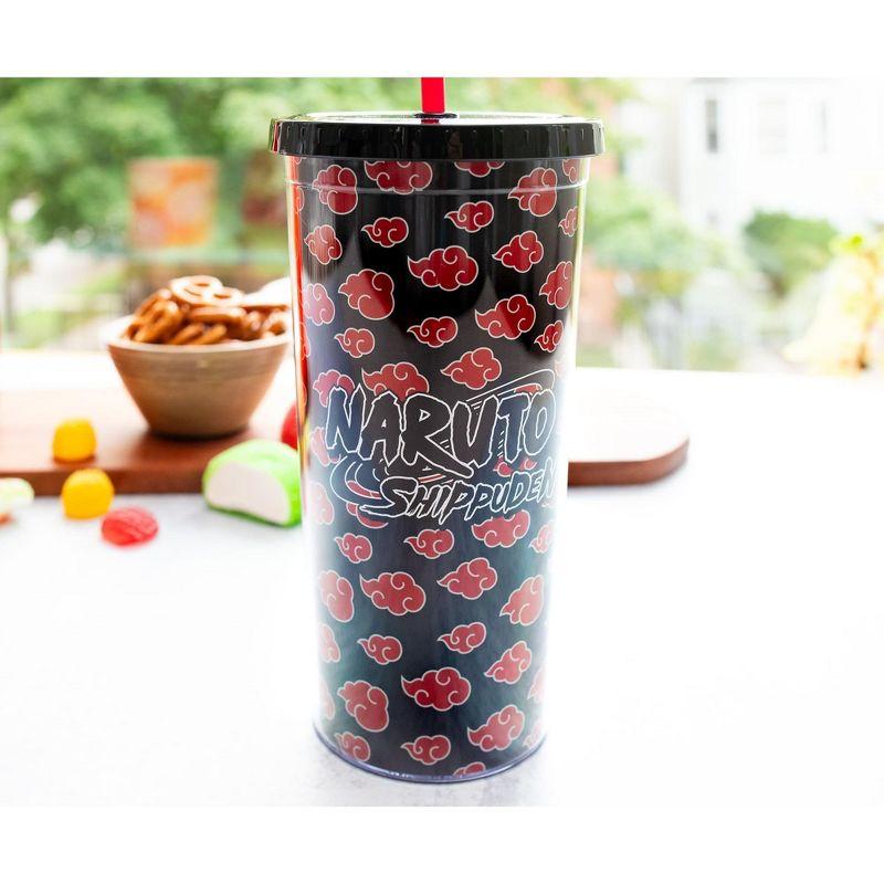 Just Funky Naruto Shippuden Akatsuki 20-Ounce Carnival Cup With Lid and Straw