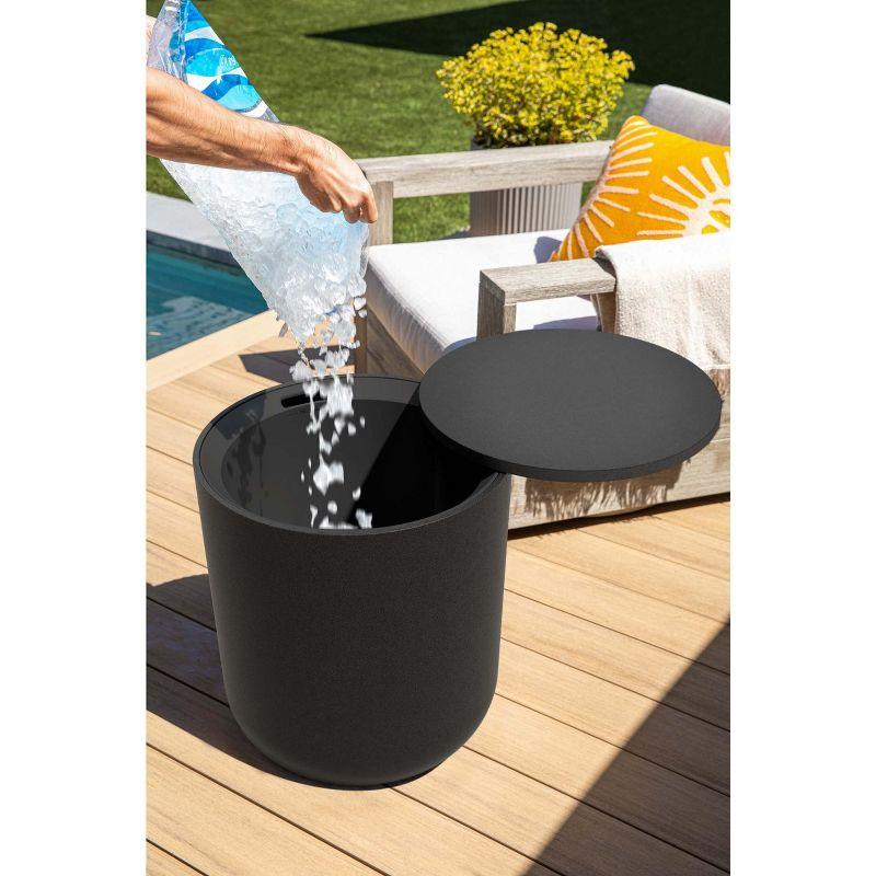 Veradek Kona Round Plastic Outdoor Side Table