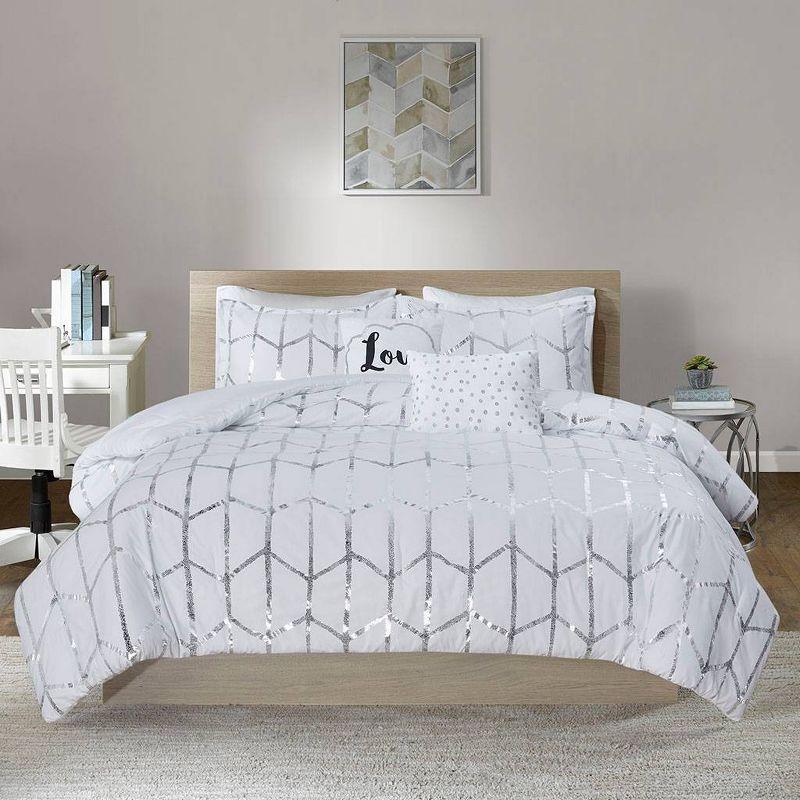 Arielle Metallic Printed Comforter Set