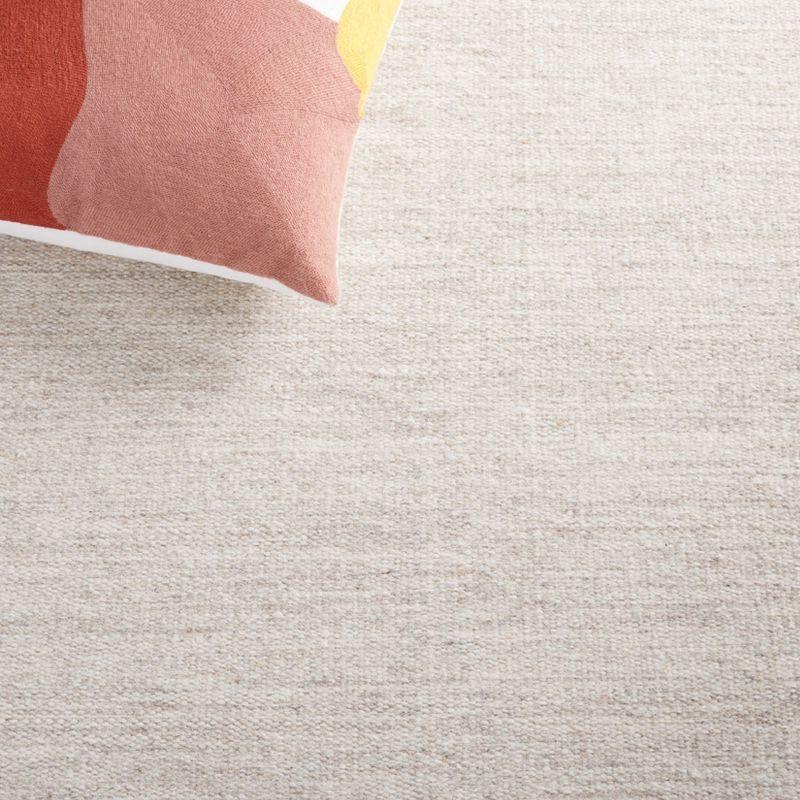 Dhurries DHU801 Hand Loomed Area Rug - Beige - 3'x5' - Safavieh.