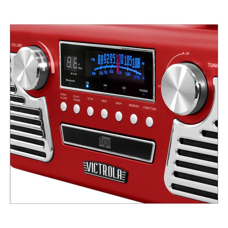 Victrola Retro 3-Speed Bluetooth Record Player - Red