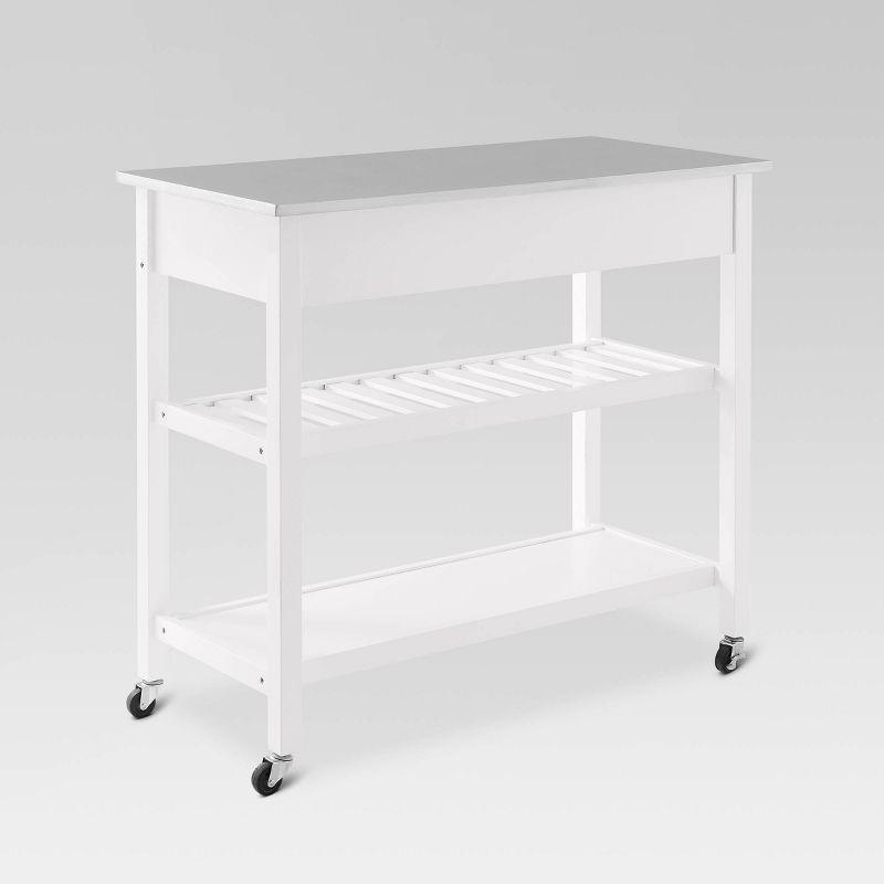 Chloe Stainless Steel Top Kitchen Island Cart - Crosley