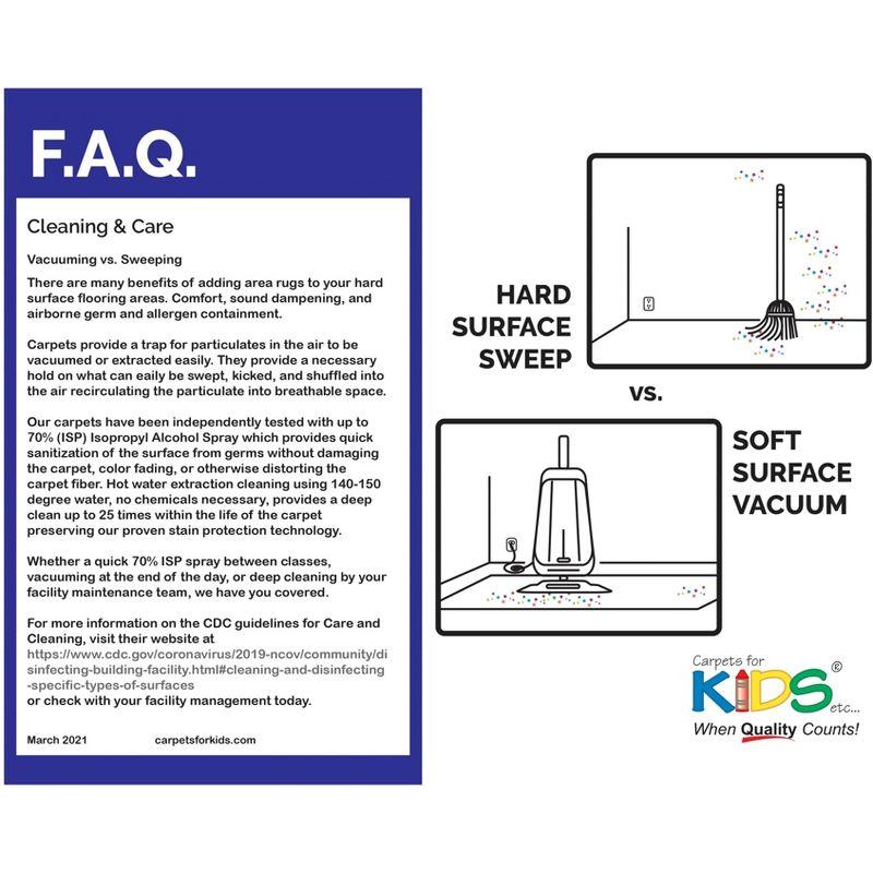 Carpets for Kids Chalkboard Choose Kind Black/Blue Tufted Area Rug