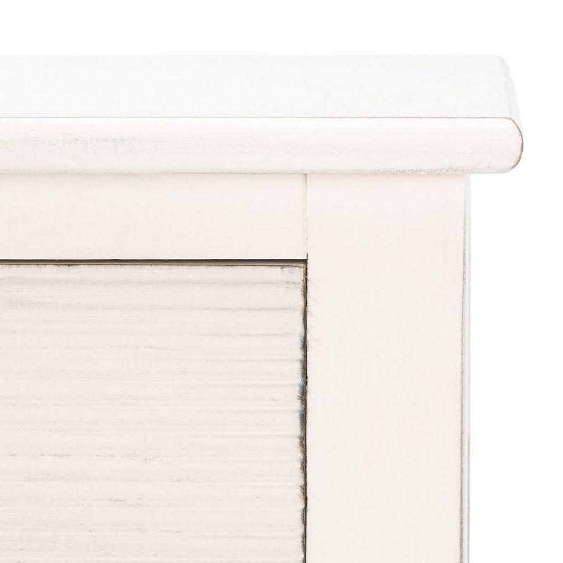 Ryder 1 Drawer Accent Table - Distressed White - Safavieh