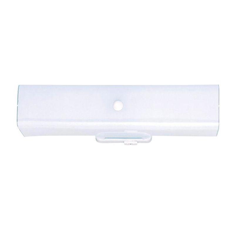 Westinghouse White 2 lights Incandescent Bathroom Channel Fixture Wall Mount