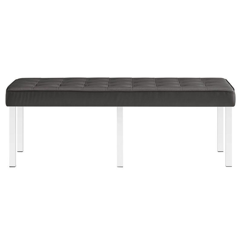 Modway Loft Tufted Vegan Leather Bench by Modway