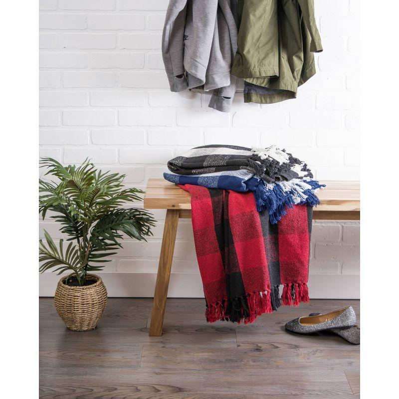 Design Imports Hand Woven Throw Blanket