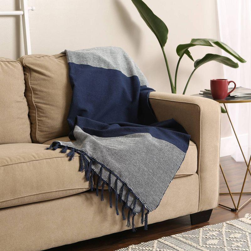 Design Imports Plain Weave / Muslin Throw Blanket