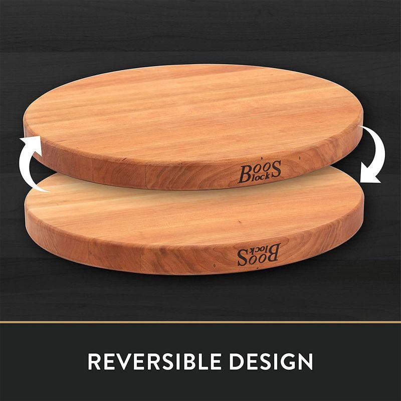 John Boos John Boos 18" Round Cutting Board, 1.5" Edge Grain