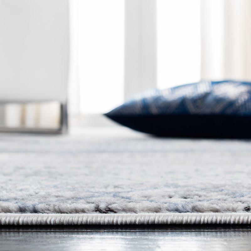 Mistana™ Adames Geometric Gray/Light Blue Area Rug