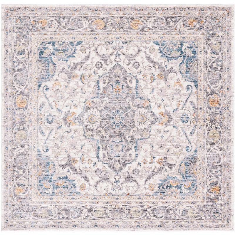 Olympia OPA206 Power Loomed Indoor Area Rug - 6'x6' - Grey/Ivory - Safavieh