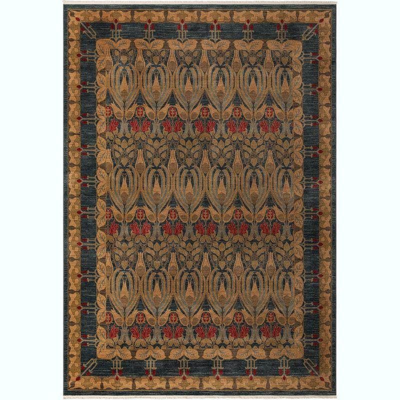 Unique Loom Contemporary Stirling Area Rug Denim Color
