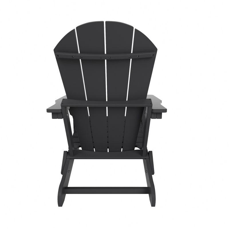 WestinTrends Malibu HDPE Outdoor Patio Folding Poly Adirondack Chair