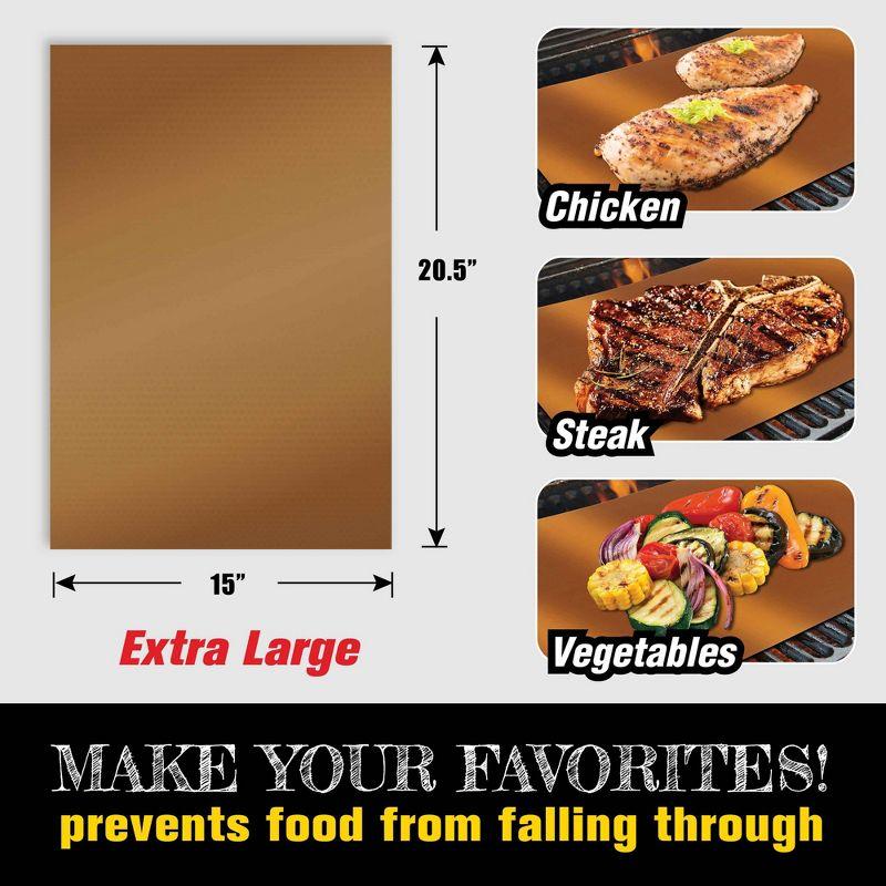 Gotham Steel Copper Grill and Baking Mats - Set of 3 (Set of 3)