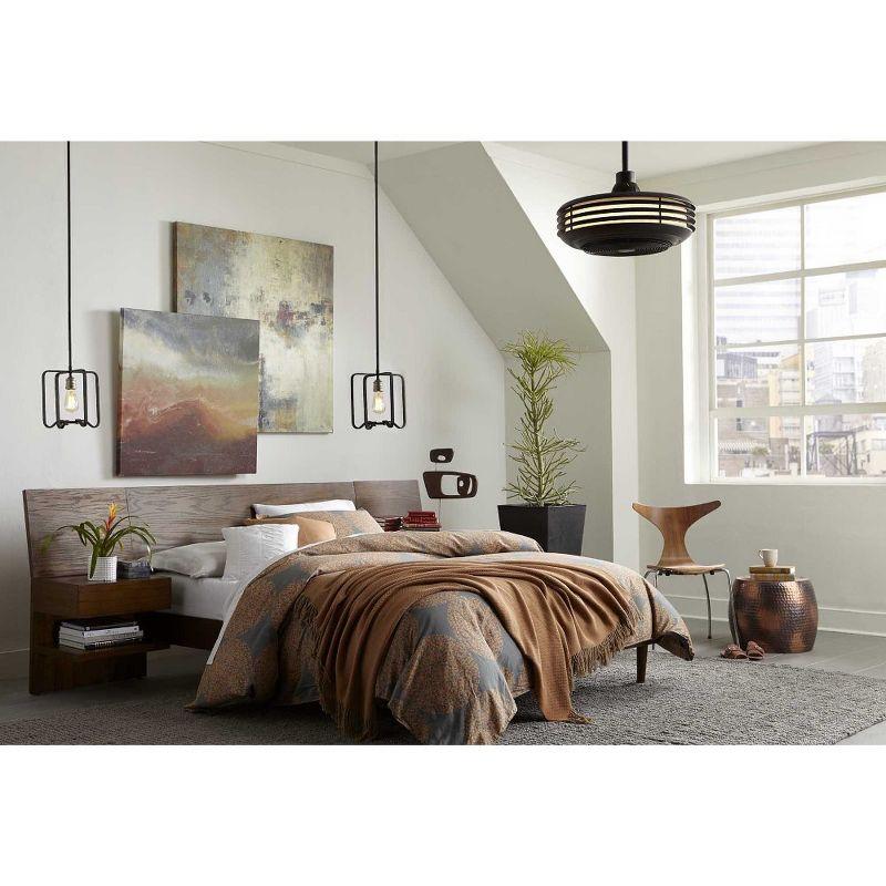 Progress Lighting Foster 1-Light Mini-Pendant, Gilded Iron, Steel, 11.25" Width, 10.75" Height, Incandescent, Dry Rated