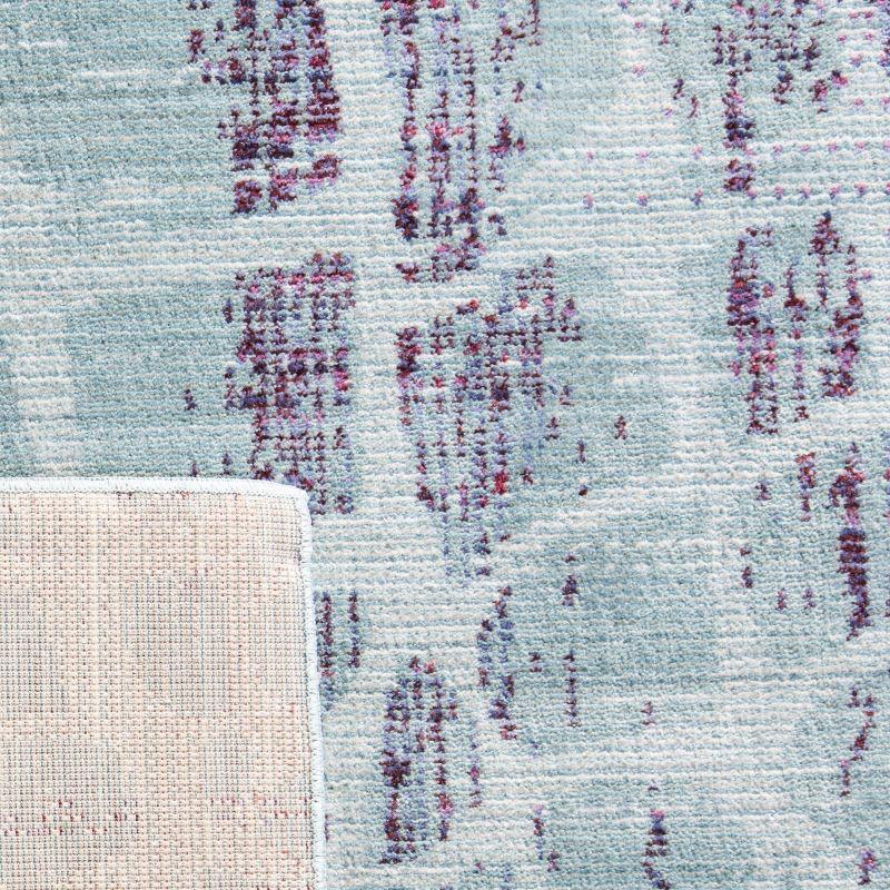 Valencia VAL204 Power Loomed Indoor Runner Rug - Blue/Fuchsia - 2'3"x10' - Safavieh