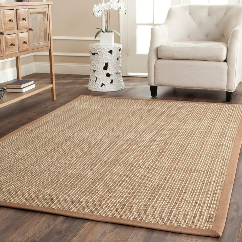 Natural Fiber NF442 Power Loomed Area Rug - Tan/Tan - 4'x6' - Safavieh.
