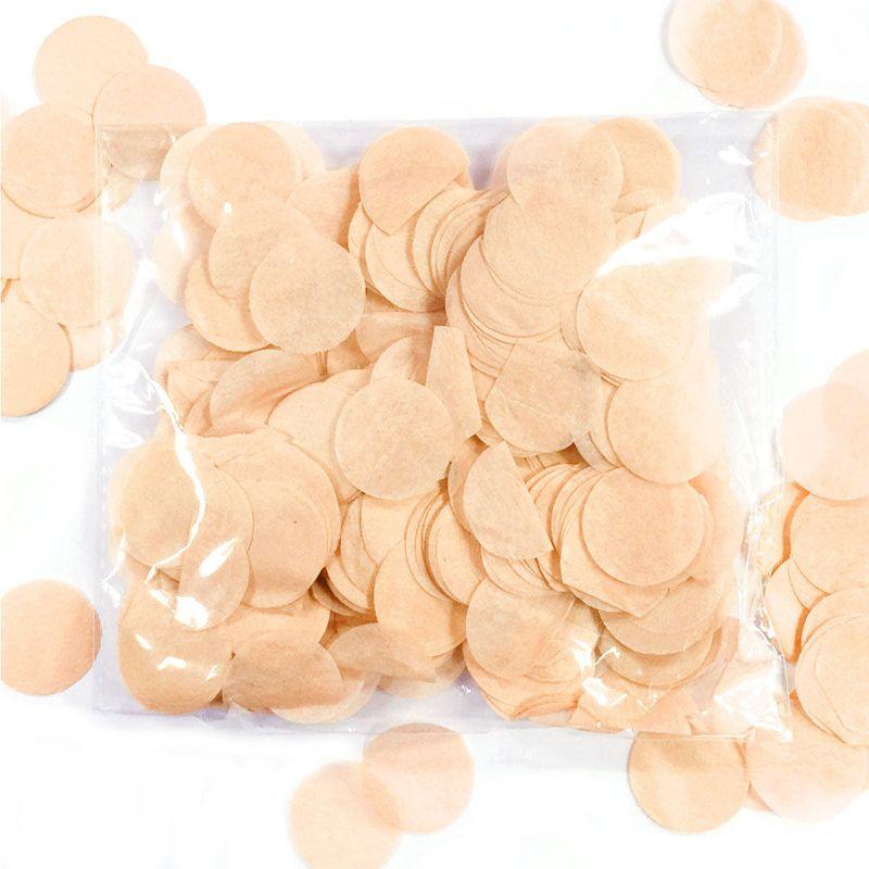 Wrapables 1" Round Tissue Confetti Party Decorations Champagne