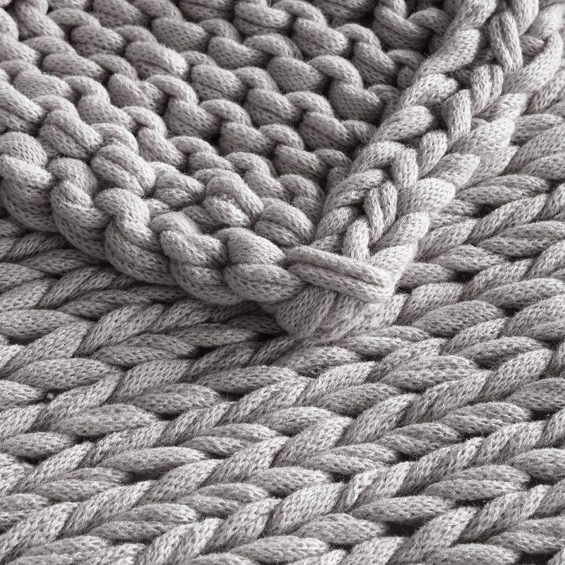 Kelly Clarkson Home Madison Hand Made Chunky Double Knit Throw Blanket