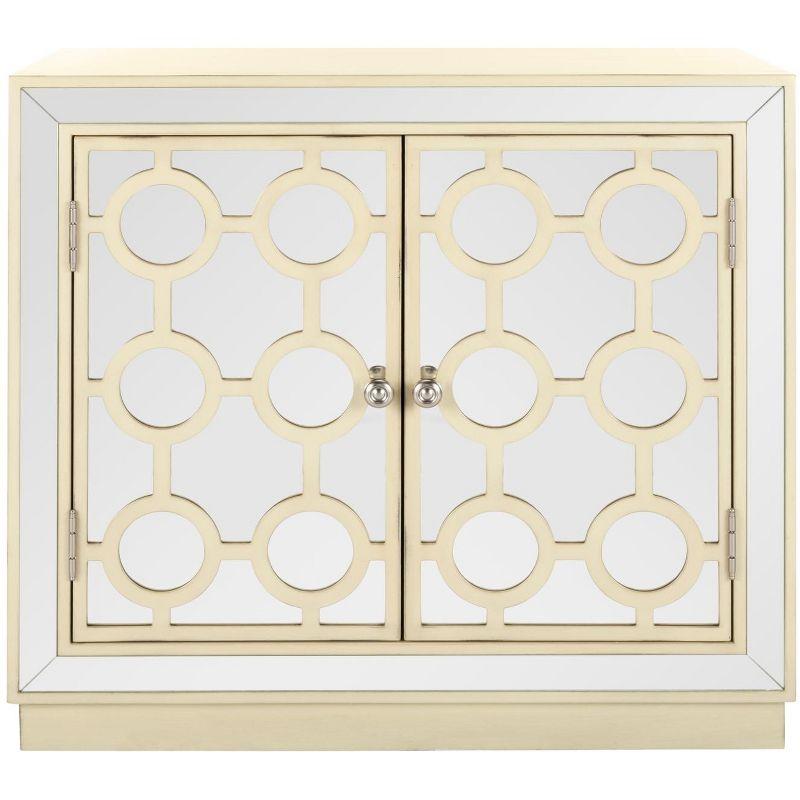 Kaia 2 Door Chest - CHS6404 - Antique Beige/Mirror - Safavieh