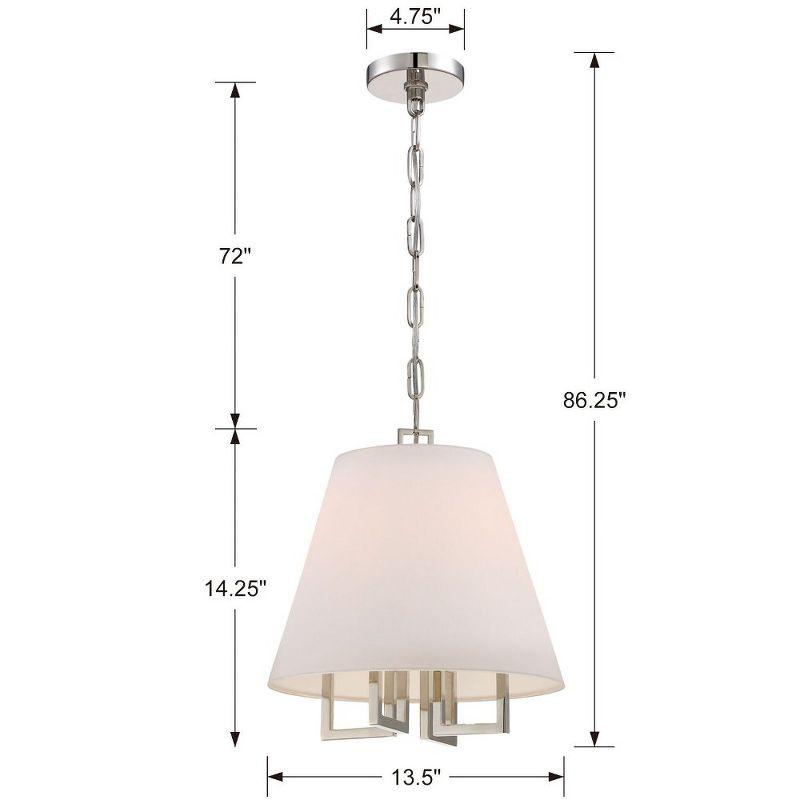 Crystorama Lighting Westwood 4 - Light Pendant in  Polished Nickel