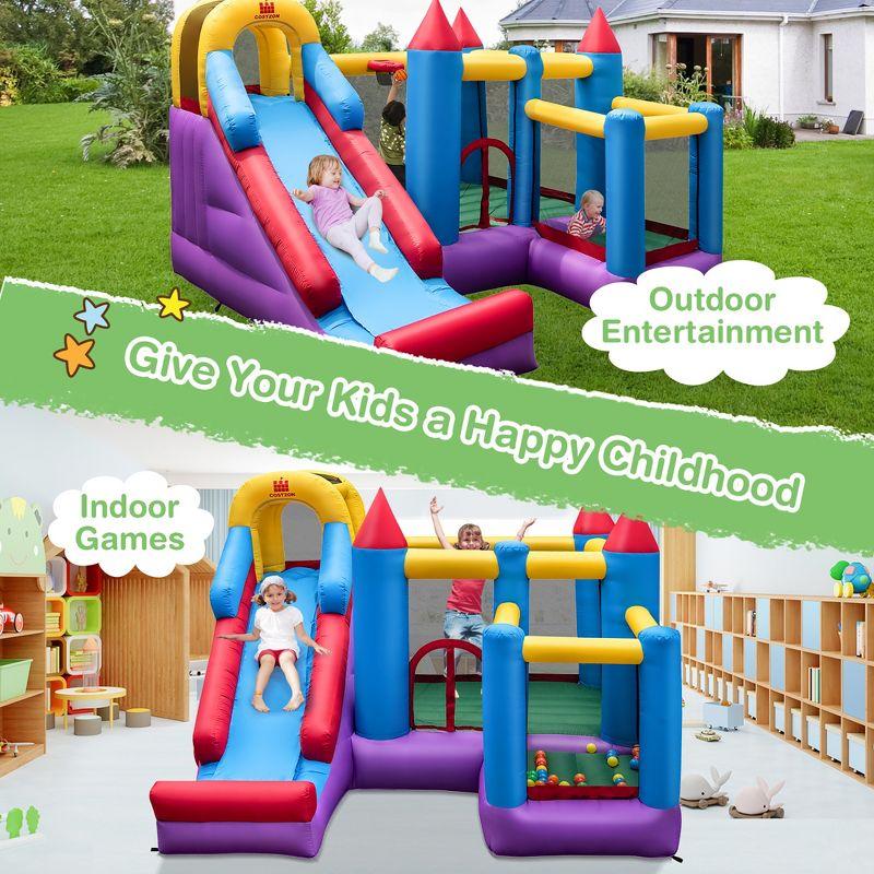 Costway Mighty Inflatable Bounce House Castle Jumper Moonwalk Bouncer Without Blower