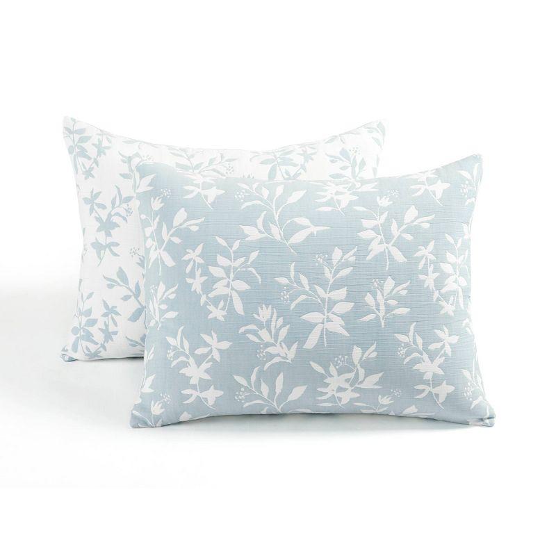 Lush Decor Floral Jacquard Reversible Soft Matelassé Quilt 3Pc Set
