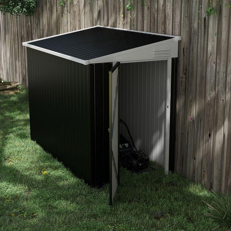 Outsunny Metal Lean-to Storage Shed