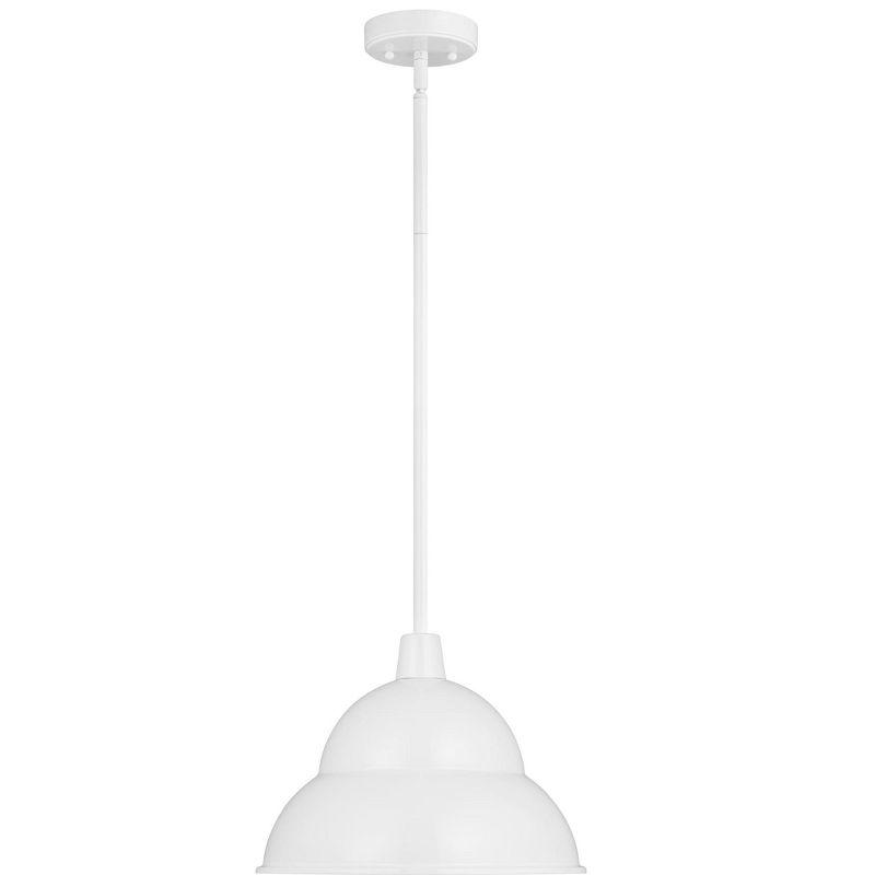 Classic White Aluminum Barn Light Outdoor Pendant