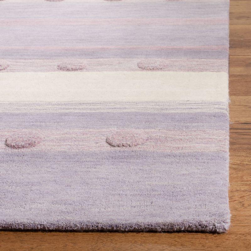 Safavieh Kids SFK801 Hand Loomed Indoor Area Rug - Light Purple/Ivory - 5'x8' - Safavieh