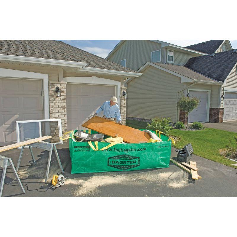 Waste Management Bagster Dumpster in a Bag Green