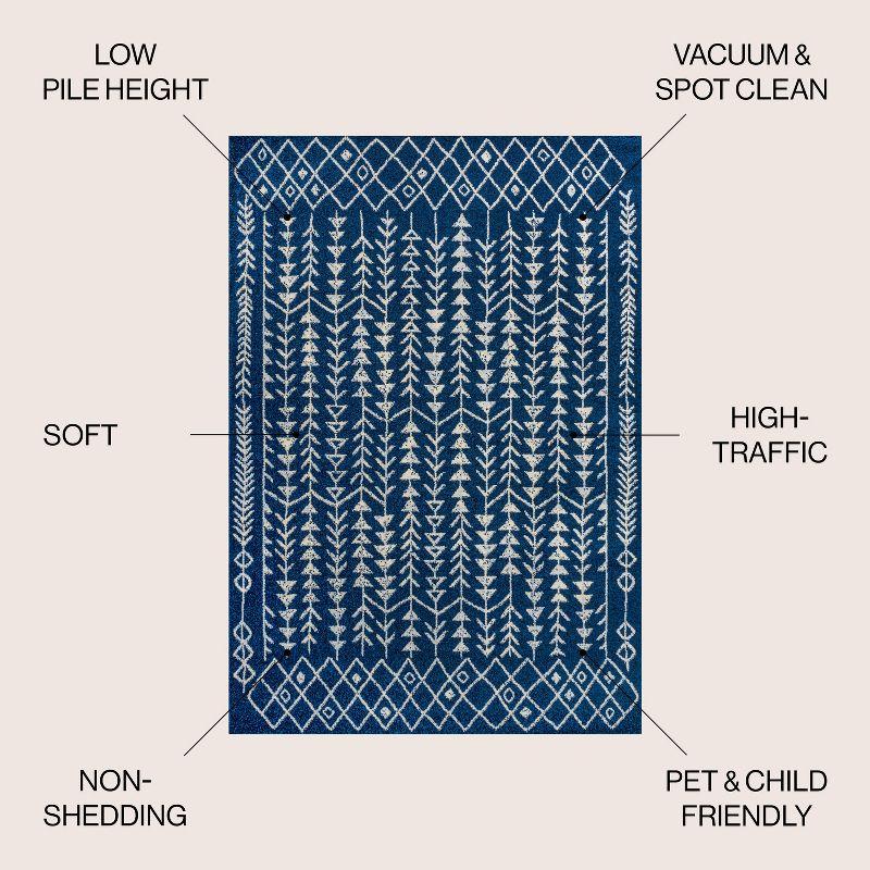 Ziri Moroccan Geometric Area Rug - JONATHAN Y