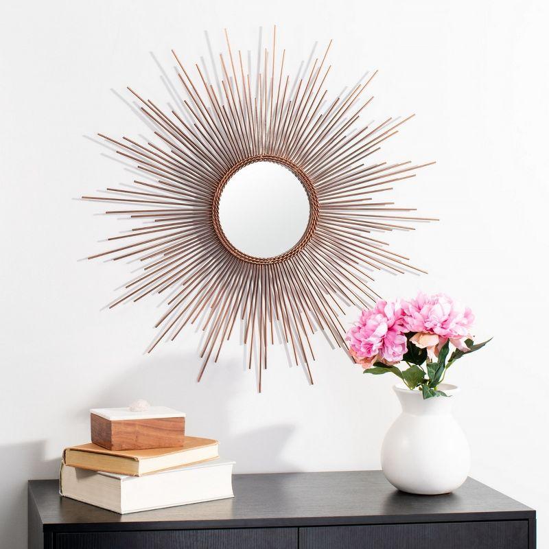 Genevieve Sunburst Mirror - Copper - Safavieh